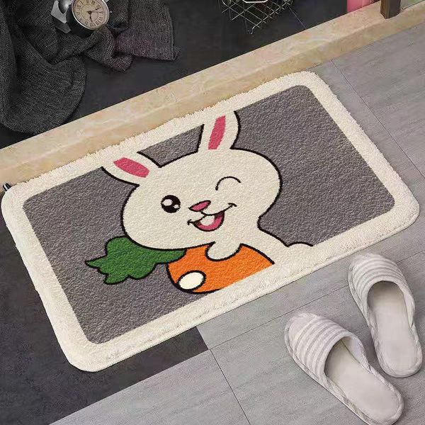 

carpets door mats outdoor cartoon printed entrance doormat living room bedroom anti-slip absorbent mat welcome floor m0007