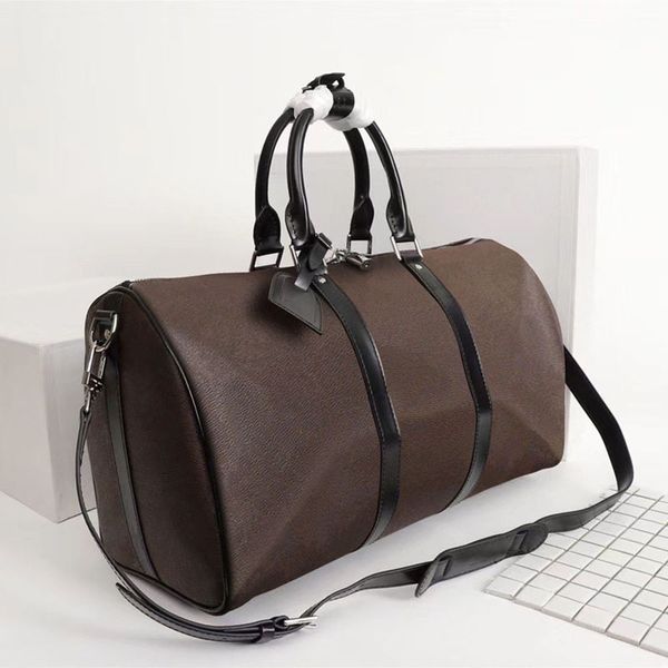 

designers bags high capacity duffel bag women travel tote men boston handbags soft sided leather suitcase outdoor storage luggage