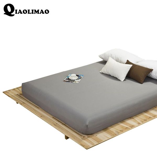 

sheets & sets 100% polyester fitted sheet mattress cover solid color bed with elastic band twin double queen king size highly 25 cm