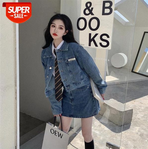 

short denim jacket women loose korean style fried street blue ins #kh1s, Black;gray