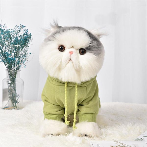 

cat costumes hoodies pet clothes small dog cats keep warm in spring and autumn solid casual