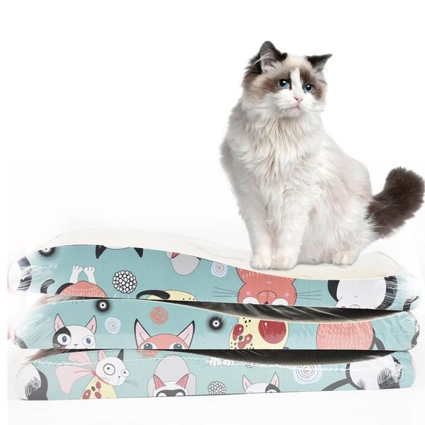 

cat toys 1pc cats scratching board claw grinder corrugated paper wear-resistant scratcher for accessories supplies