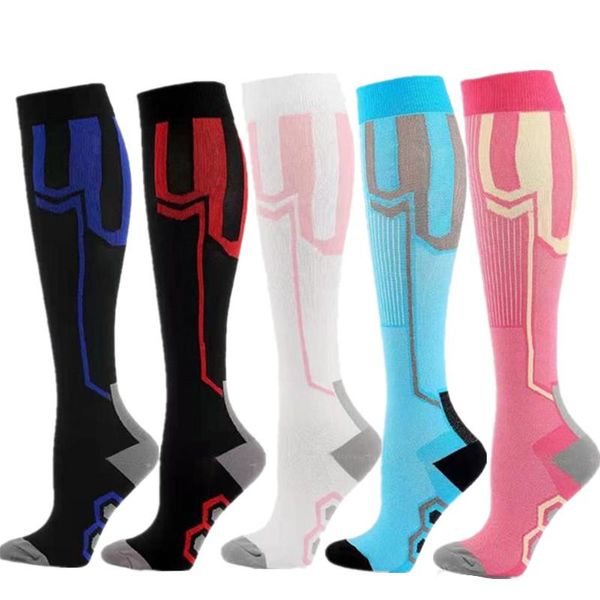 

men's socks running est compression stockings pressure nursing for edema, diabetes,varicose veins,running sports, Black