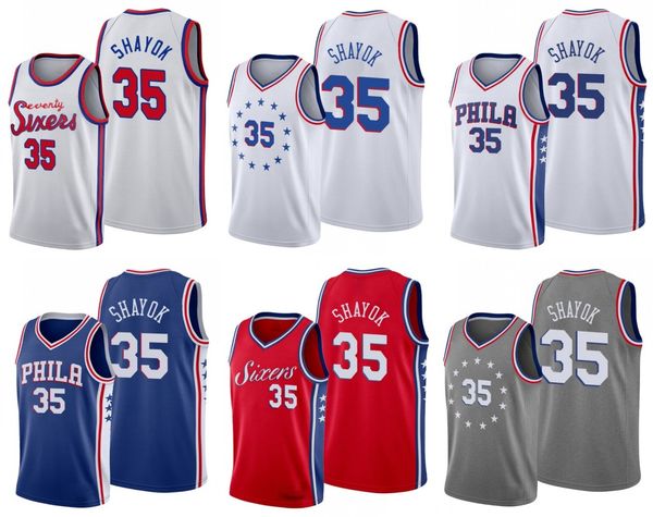 

philadelphia76ersmen marial shayok basketball jersey, Black