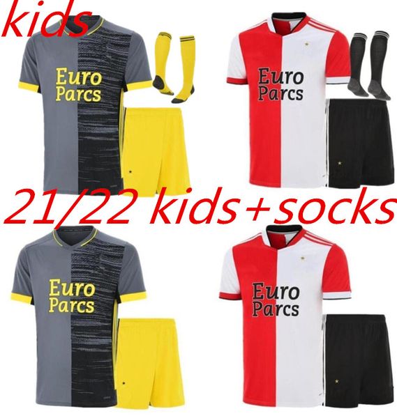 

21 22 feyenoords berghuis men soccer jersey 2021 2022 home jorgensen sinisterra kids kit football shirt bozenik malacia geertruida senesi li, Black;yellow