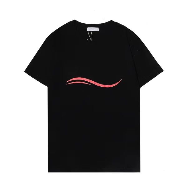 

designer luxury men's t-shirts t shirt summer short sleeve waves tee men women lovers t-shirts fashion senior pure cotton size m-2xl, White;black