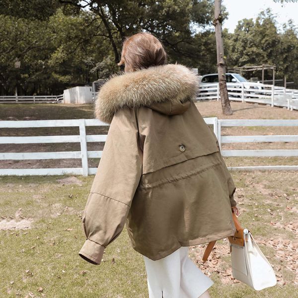 

season medium long down cotton padded jacket women's winter, Black