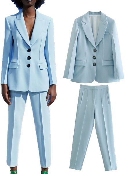 

za summer new women's clothing all-match casual macarons suit jacket straight trousers office professional wear, White;black