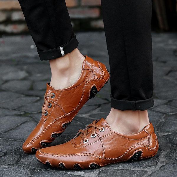 

dress shoes real po: genuine leather men's shoes, casual business, Black