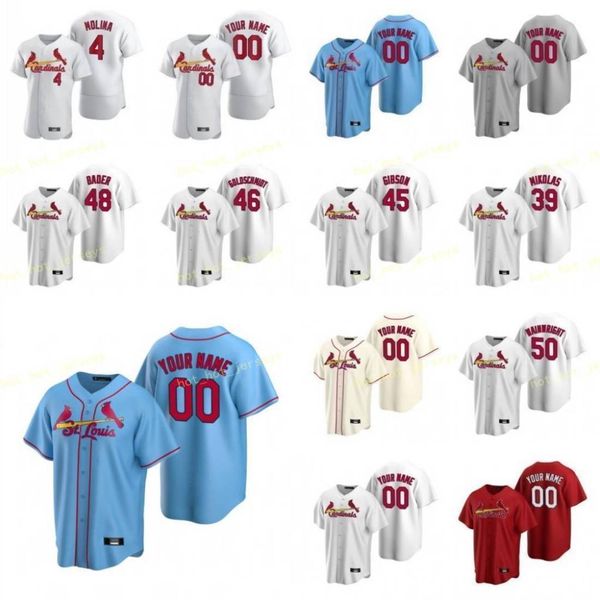 

gallegos giovanny 65 baseball jersey john 53 goldschmidt paul 46 helsley ryan 56 hicks 12 custom men kids women stitch, Blue;black