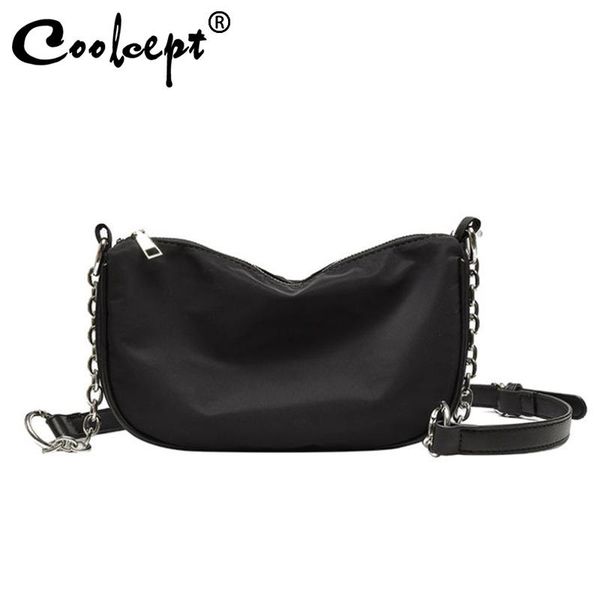 

coolcept 2021 women's fashion shoulder bag metal chains summer crossbody handbag femal messenger young ladies daily cross body