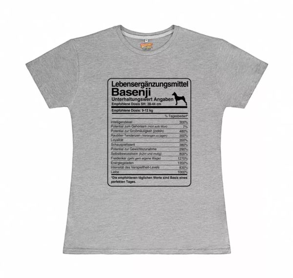 

t-shirt womens dose basenji life supplements by siviwonder, White;black