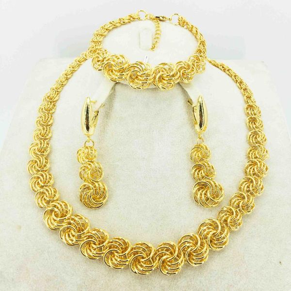 

earrings & necklace fashion african jewelry wedding set female bracelet travel, Silver