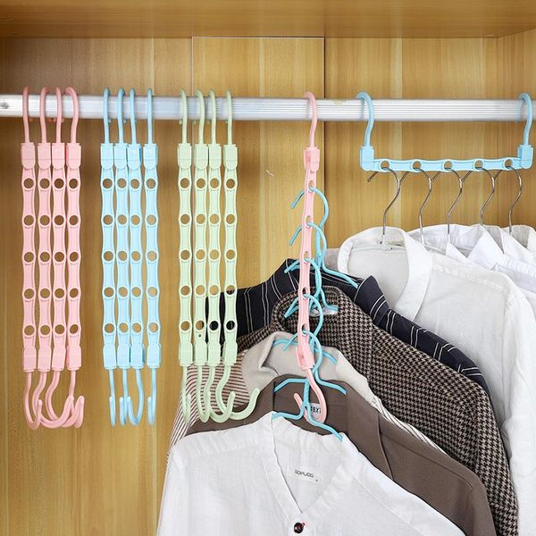 

hangers & racks 5pcs clothes coat organizer plastic multifunction baby drying storage rack hanger