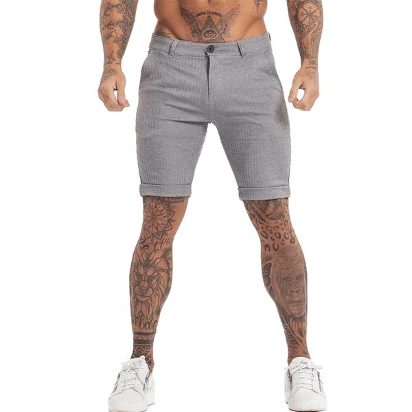 

70% off outlet online gingtto shorts men 's chino summer casual grey plaid dropshipping zm801, White;black