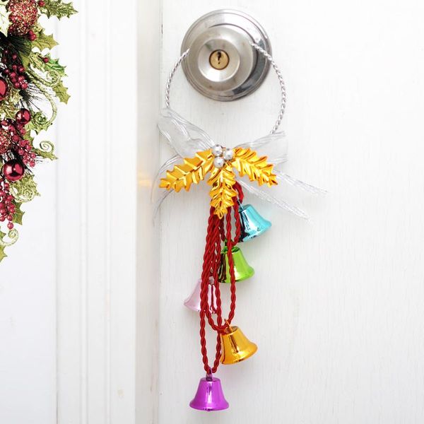 

christmas decorations pendants wrought iron bells string explosion models liberty bell decor party