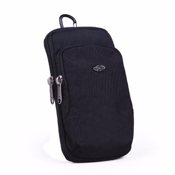 

waterproof nylon cell/mobile phone case cover fanny pack bags cross body messenger shoulder purse arm hook belt waist bag
