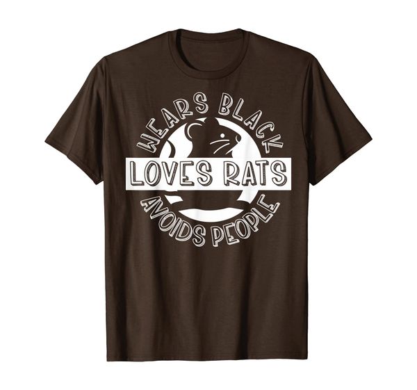 

pet rat owner funny wears black rodent gift t-shirt, White;black