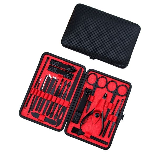 

20pcs/set nail clipper stainless steel nail clippers scissors set kits manicure pedicure care set