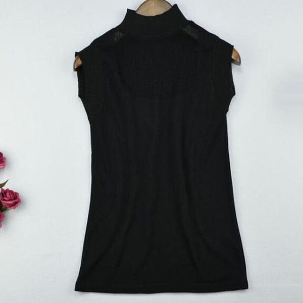

fashion solid color sleeveless womens tank ice silk knitted camisole suspenders hollow out, White