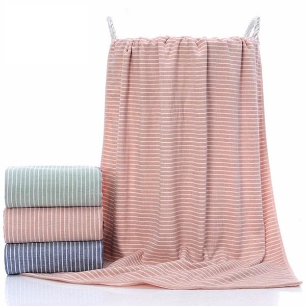 

towel drop 140*70cm bath 100% cotton beach for woman stripe picnic mat blanket