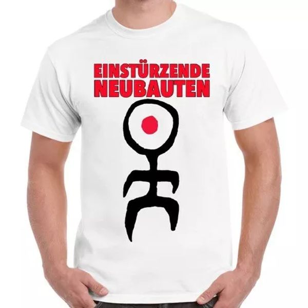

einstÃ¼rzende neubauten logo cool retro t shirt 2258, White;black