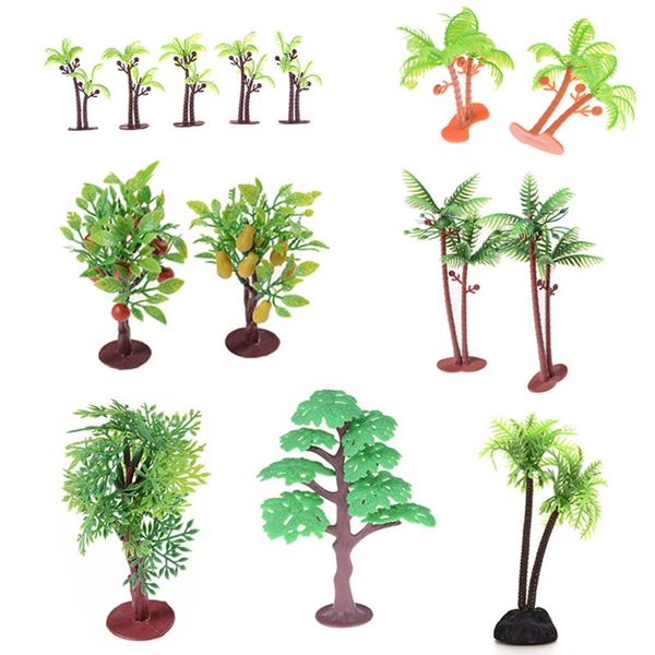 

decorative objects & figurines mini tree model fairy garden miniatures micro landscape plastic crafts bonsai figurine terrarium accessories