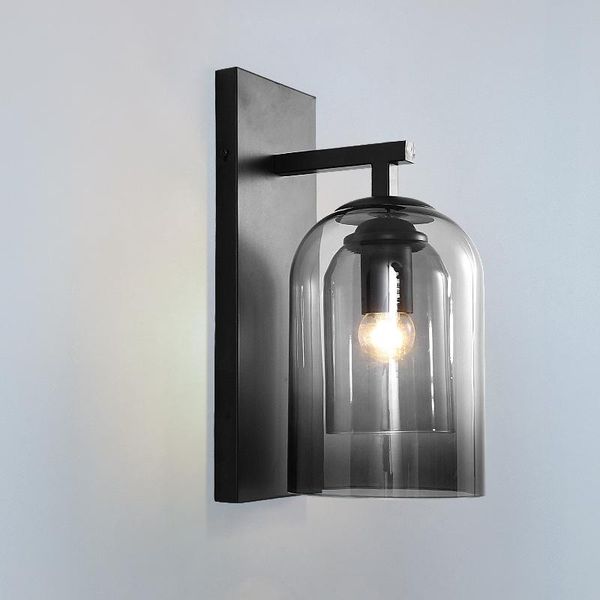 

wall lamp simple double glass ins girl creative art light luxury style bedside aisle tv decoration