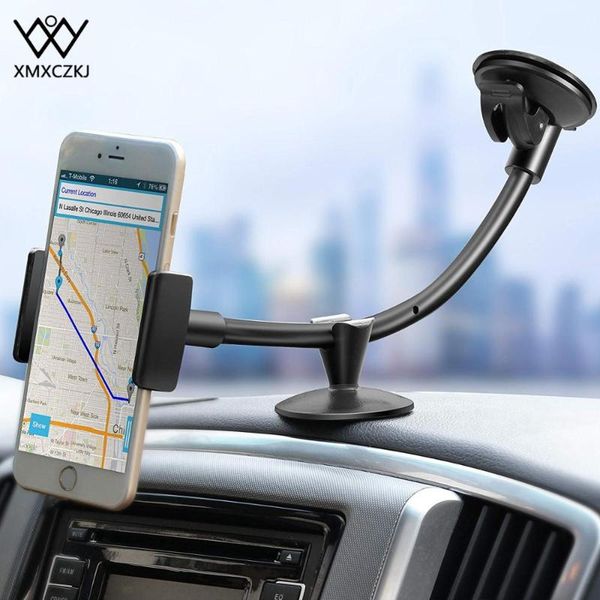

cell phone mounts & holders xmxczkj car dashboard windshield holder 12 inches long arm universal mount for x/8/8 plus cradle