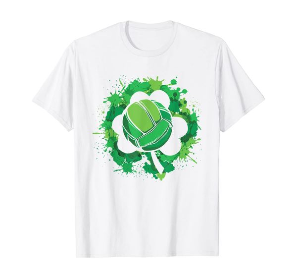 

volleyball shamrock green t-shirt beach volleyball players, White;black