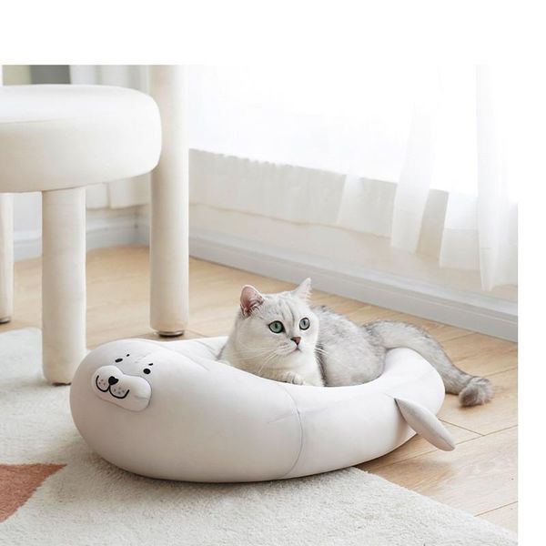 

cat beds & furniture ice silk seal litter kennel summer cool for small dogs, dog bed, pet pad, supplies, cute and