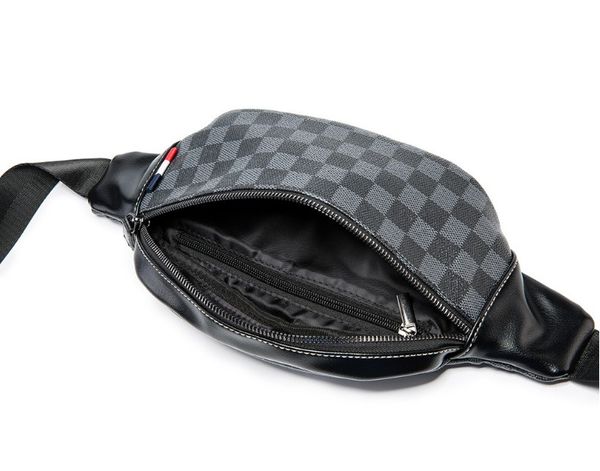 

men women leather sport runner fanny pack belly waist bum bag fitness running belt jogging pouch back grid day packs