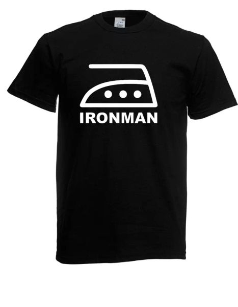 

mens t-shirt ironman i spells i fun i funny until 5xl, White;black