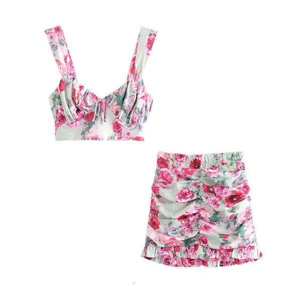 

two piece dress draped women sets holiday beach strap and skirts 205s, White