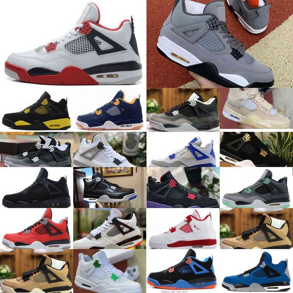 

sale 4 4s basketball shoes men women new cream sail the white cement bred court purple union la guava ice rasta mushroom sports shoes d52 19