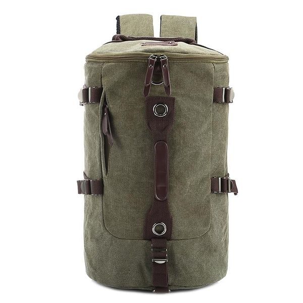 

backpack men leisure travel portable canvas women retro bucket big capacity fashion casual backpacks