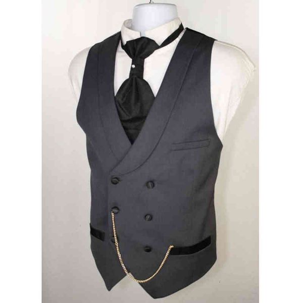 

dark grey double button men's vt, shawl, lapel suit, , custom, european size, novel, White;black