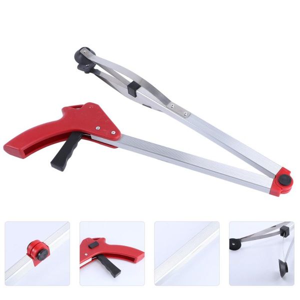 

bag clips 1pc aluminum alloy leaves clip practical trash picker multipurpose clamp