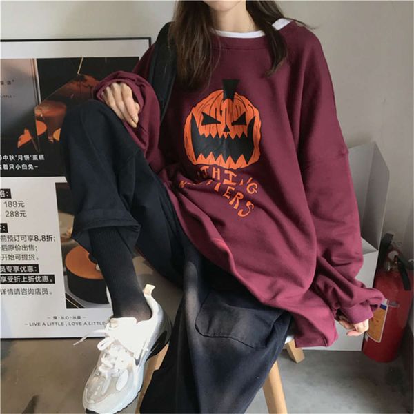 

women's hoodies & sweatshirts hoodie super fire cec sweater spring and autumn korean version hoodless thin coat ins tide lazy wind bf, Black
