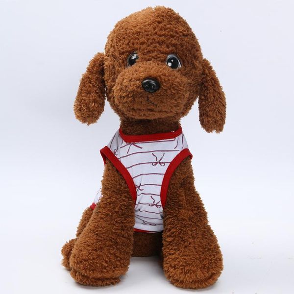 

dog apparel clothes summer bow pattern pet vest breathable comfortable cat clothing sweatshirt coats for small pets