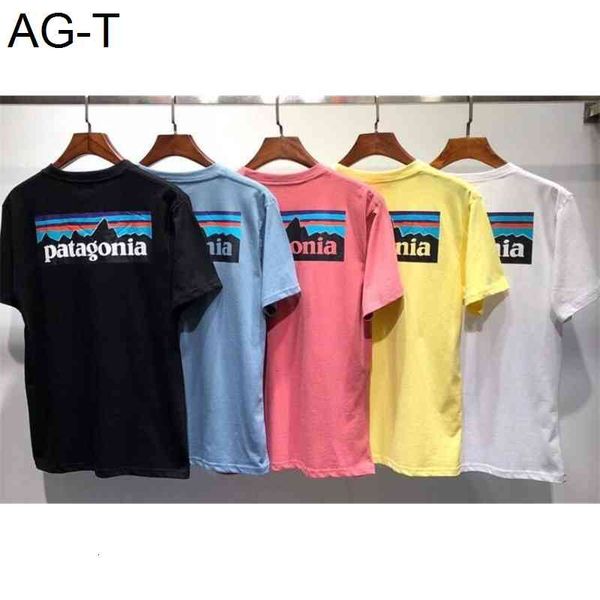 

brand t shirt patagonia tshirt sleeve tee breathable men women lovers fashion men women t-shirts, White;black