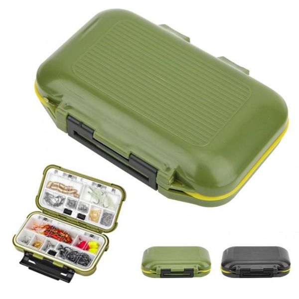 

waterproof fishing tackle box double sided bait lure hooks storage case fish tools organizer container accessory accessories