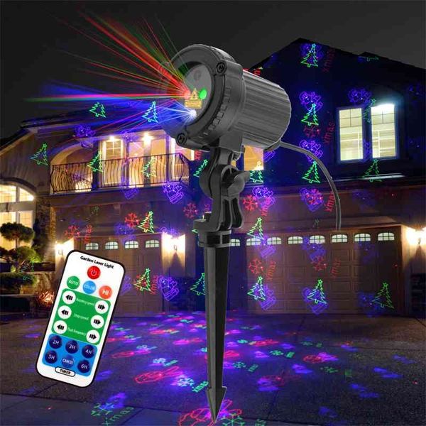 

outdoor waterproof garden lawn lamp, red, green and blue atmosphere laser lamp