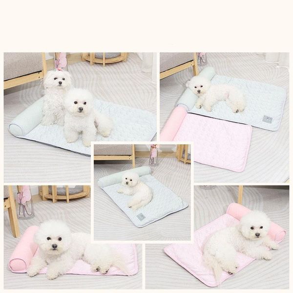

kennels & pens pet cat bed dog thickened soft fleece pad blanket mat cushion washable rug keep warm