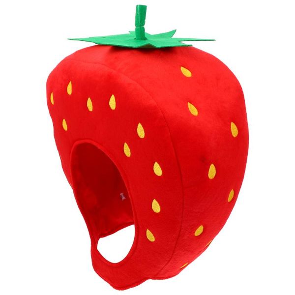 

party hats 1pc plush hat funny strawberry shape headwear cosplay cartoon po prop
