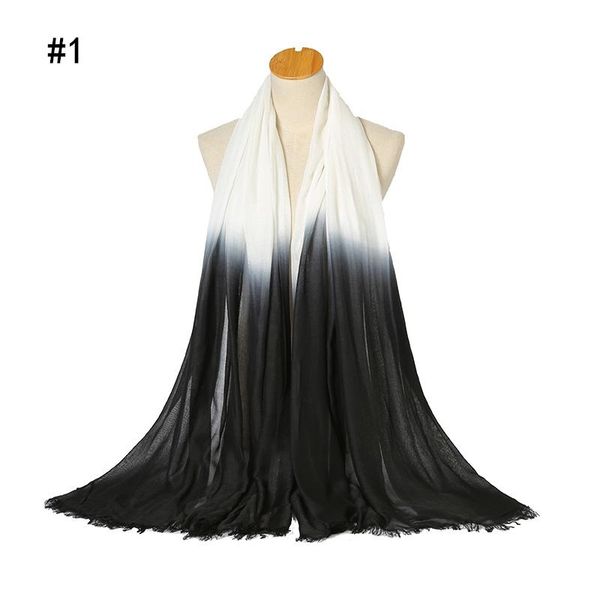 

scarves cotton two-tone color plain bubble solid viscose shawls headband beach hijab summer muslim wraps scarf 10pcs, Blue;gray