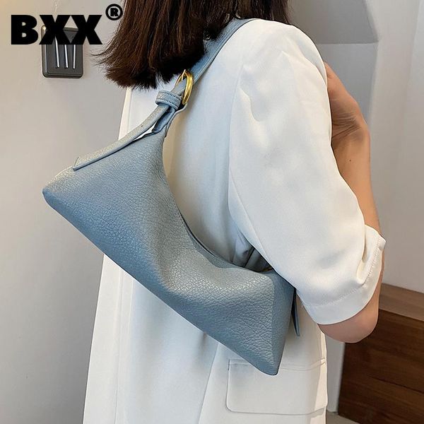 

[bxx] ladies vintage black pu leather bags simple women 2021 fashion shoulder hand bag lady trend handbags purses cb984 cross body