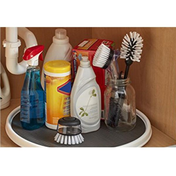 

kitchen storage & organization seasoning bottle holder rack bathroom turntable container pantry tray shelf non skid cabinet multifunctional