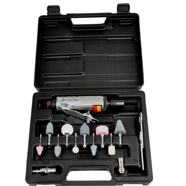 

power tool sets pneumatic engraving machine set air die grinder toolbox with wrench 1/4 3/8in collet chuck shank stones polishing and grindi