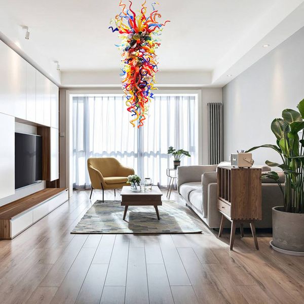 

nordic hand blown chandelier pendant lamp chandeliers personalized retro american style theme restaurant loft club bar energy saving lights